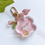 チューリップのダブルフラワーシェイカーキーホルダー Flowers♡
