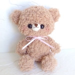 ふわもこくまちゃん　シンプルリボン