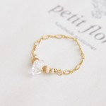 14kgf-chain ring ハーキマーダイヤモンド