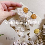 インド刺繍リボン　イヤリング
