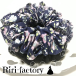 【✨ 🎄 100円引き💕】ドロシーフラワー✾ふわもこシフォンシュシュ❤(×ブラック)