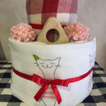 シンプルなオムツケーキ