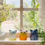 猫目にゃんこ 日常の空 青空 夕焼け 星空/ -ペーパーウェイト-