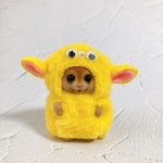 黄色×ピンク もこもこモンスター シルバニア赤ちゃん 着ぐるみ