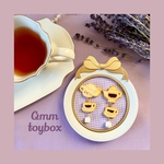 【ピアス・イヤリング】くまレディのティータイムクッキー