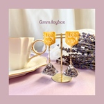 【ピアス・イヤリング】ラベンダーティーバッグクッキー