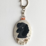 【うちの子刺繍】オーダーうちの子刺繡キーホルダー🐶