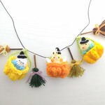 【受注制作】かぼちゃでゆらり☆インコちゃんのハロウィンガーランド