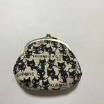 POPO☆ハンドメイド☆親子がま口財布☆黒ネコ♡