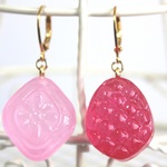 ドロップCandyピアス:) いちご・ピーチ味
