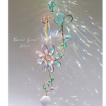 ［kei555kさまオーダー］キラキラモビール　お花のツタのサンキャッチャー
