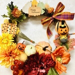 受注販売🍁ハロウィンオータムパンプキンリース🎃👻