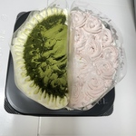 低糖質木苺生クリームケーキハーフ☆＋低糖質お抹茶ティラミスケーキハーフ