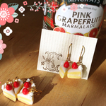ショートケーキピアス☆