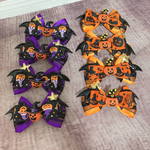 完成品🎃ハロウィン🎃かぼちゃのおリボン、チョーカーにも⭐︎
