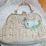 k様専用ページ・セレモニーにも使えるガマ口バッグ・かぎ針編み