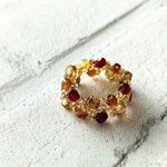 トパーズカラーシュシュリング