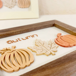 𓂃 ༜ autumn frame ༜𓂃 pumpkin and leaf A