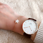 天然シェルの星ブレスレット