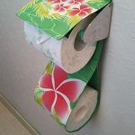[再販]トイレットペーパーホルダーカバー　プルメリアの花