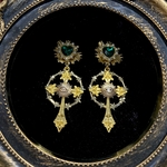 エメラルドの神秘　ピアス、イヤリング