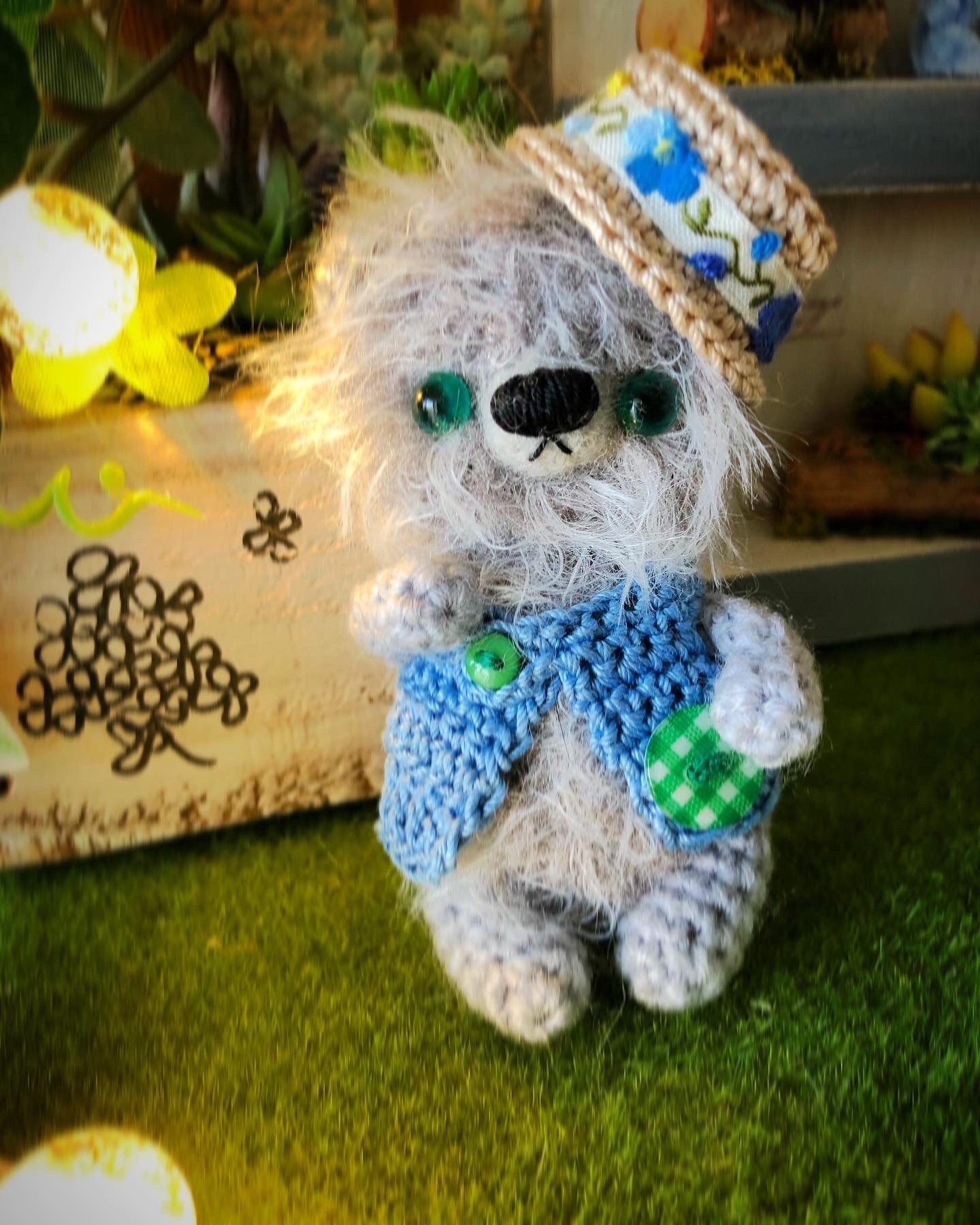 ハンドメイド 作家 テディベア 編みぐるみ ぬいぐるみ ぬいぐるみ専門店 ぷちぽっけ【ぬいぐるみ販売 / 編みぐるみ作家