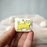 ルンルンなもふもふネコの消しゴムはんこ ～meganehankoの動物たち～