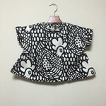 にわとりさんの袖フリルふんわりブラウス/チュニック✳︎90〜100cm✳︎