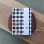 Checkmate 韓国風！モノトーンチェックとお花の御朱印帳
