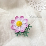 ポニーフック〜秋桜(桃色グラデーション)