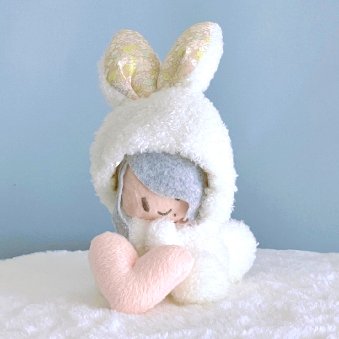 ぬい服　着ぐるみ　おすわり　うさぎ　11 ぬい服 着ぐるみ おすわり 11〜13cm うさぎ ④ - クラフト・布