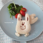 食パンシリーズ　うつ伏せうさぎ