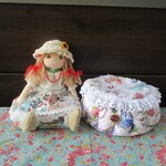 25㎝ドール＆小物入れセット(リバティスカート）