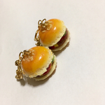 ハンバーガーのイヤリング