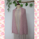 サンプル❗️ふわふわレースストール♡ダリア♡ピンク