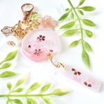 桜の風鈴キーホルダー