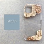 【 torori 】ハーフペイント（beige）MU_CO. original nuance iPhone case  