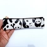 Miya様リクエスト品❣️パンダいっぱい🐼　スリムペンケースクリア　16cmファスナー