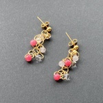 【お試し価格】軽い‼︎ 選べる金属 K16 天然石 お守り ピアス イヤリング