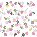 ダイカット＊クラフトパンチのお花とリーフ