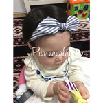 ネイビーストライプ❁Babyヘアバンド