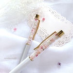 再販♡キラキラ✧︎オリジナルボールペン✧*｡【coffret a bijoux】プレゼント ギフト かすみ草 ドライフラワー