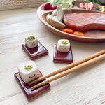 【再販】冷奴ちゃん 箸置き /陶器製  豆腐 冷奴
