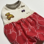 完成品犬服30/46/31☆りんご刺繍🍎バルーン🍏