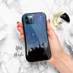 iFace型 iPhoneSE3/iPhone13/iPhone13Pro/iPhone13ProMax/iPhone13mini/iPhone12mini/iPhone12/夜空 小高い星降る丘 