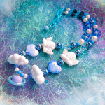 💙🪐空と宇宙のネックレス☁️💜
