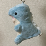 恐竜 の ぎゃおっち ぬいぐるみ ストラップ ぎゃおっち 水色 ミネラ 2