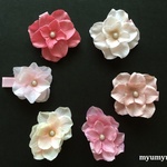 紫陽花のヘアクリップ☆６種類から選べる髪飾り♪