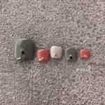 ［F22］再販25＊足用フルペディ＊テラコッタとカーキの大人フットネイル＊フットネイル［68］