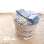 《再販4》Blueダマスク♡綿棒ケース